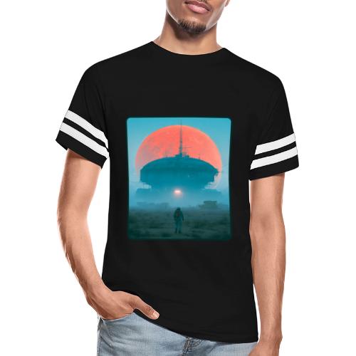 Astronaut Alien Outpost Design - Men's Football Tee