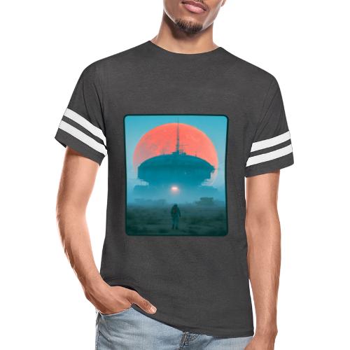 Astronaut Alien Outpost Design - Men's Football Tee