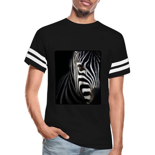 Zebra High Contrast Portrait Design - Men's Football Tee