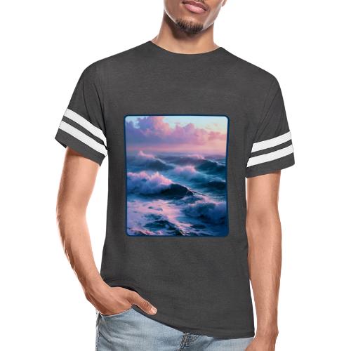 Dreamy Pastel Ocean Sunset Art - Men's Football Tee