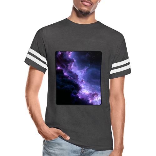 Purple Nebula Space Design - Men's Football Tee