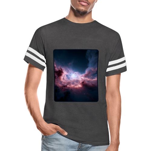 Radiant Cosmic Nebula Artwork - Men's Football Tee