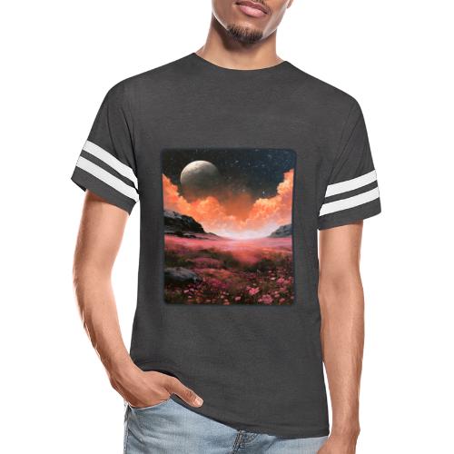 Moonlit Fantasy Flower Landscape - Men's Football Tee