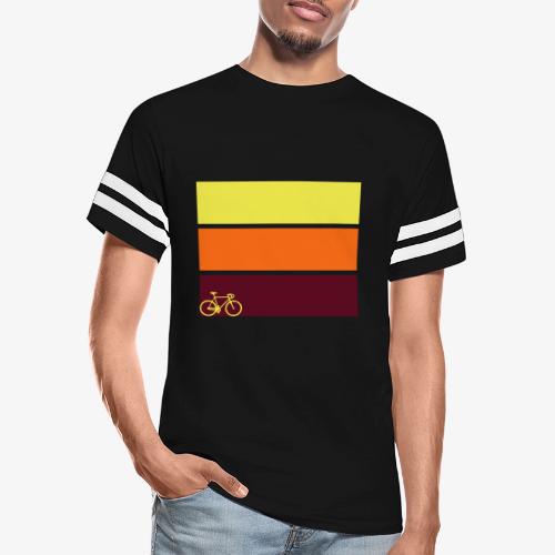 tricolor with bicycle - Men's Football Tee