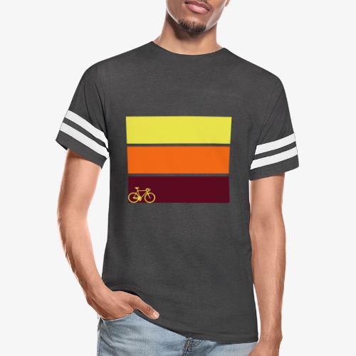 tricolor with bicycle - Men's Football Tee