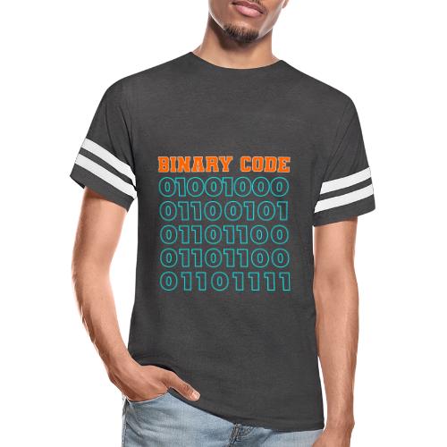 Say Hello in Binary code - Men's Football Tee