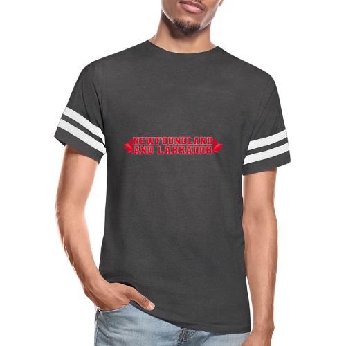 Newfoundland and Labrador with maple leaf - Men's Football Tee