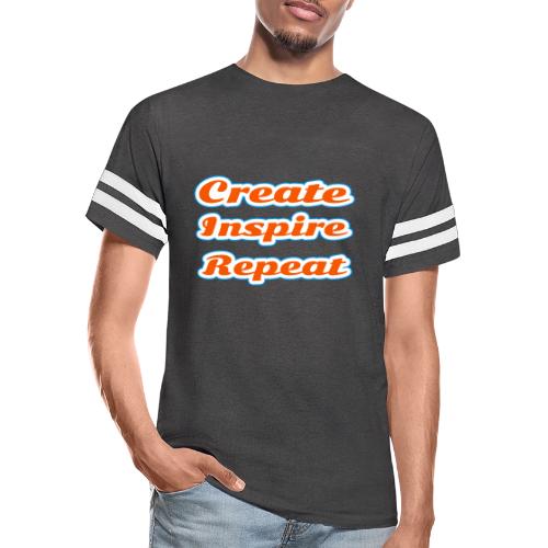 Create, Inspire, Repeat — Artist Life Script - Men's Football Tee