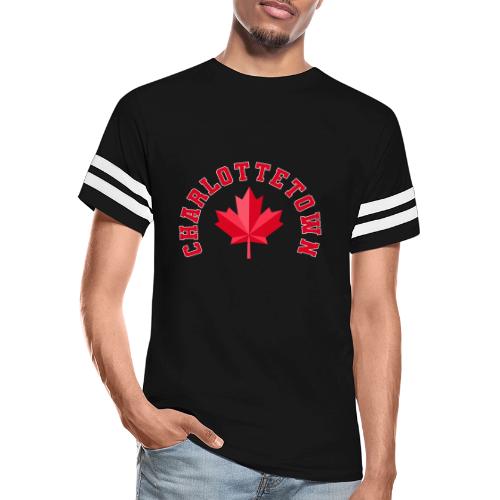 Charlottetown with maple leaf - Men's Football Tee