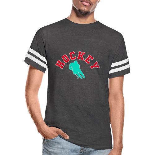 Hockey Player Silhouette - Men's Football Tee