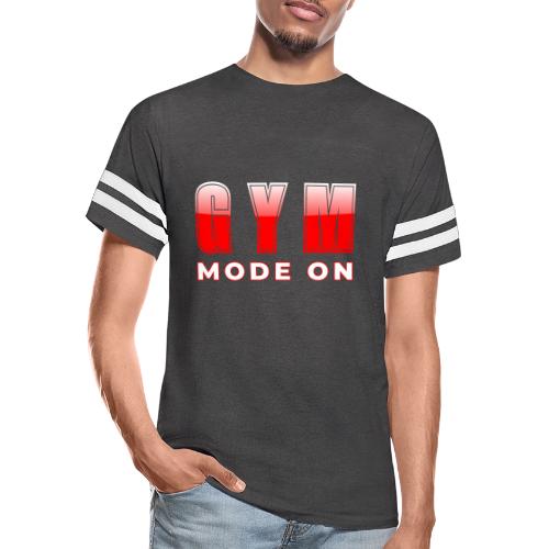Gym Mode On Fitness Typography Design - Men's Football Tee