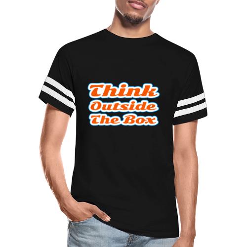 Think Outside the Box — Creative Mindset Script - Men's Football Tee