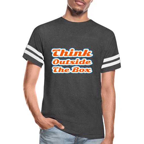 Think Outside the Box — Creative Mindset Script - Men's Football Tee