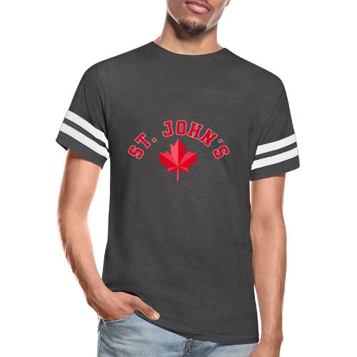 St. John's with maple leaf - Men's Football Tee