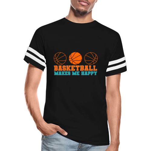 Basketball makes me happy - Men's Football Tee