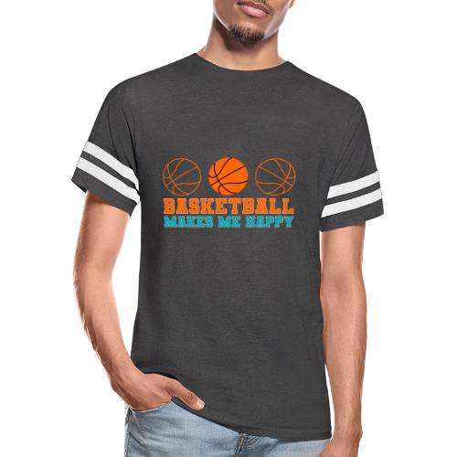 Basketball makes me happy - Men's Football Tee