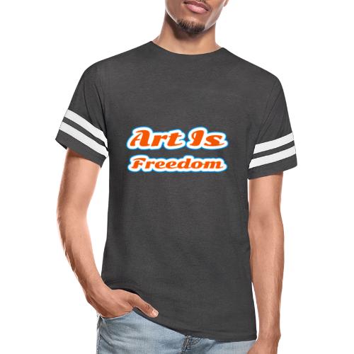 Art Is Freedom — Creative Expression Script - Men's Football Tee