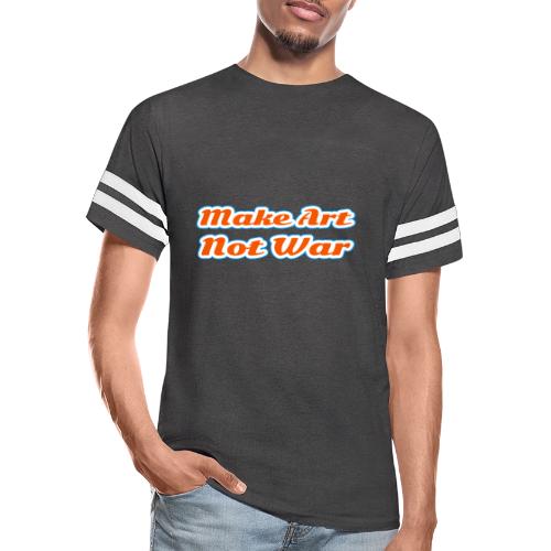 Make Art Not War — Peaceful Creativity Script - Men's Football Tee