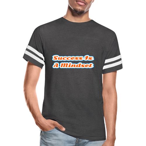Success Is a Mindset — Motivational Glow Script - Men's Football Tee