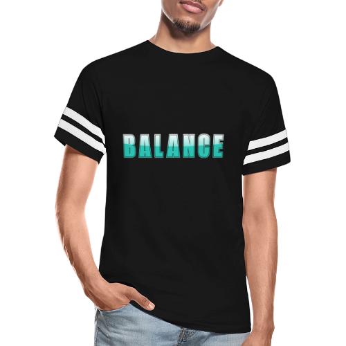 BALANCE Calm Teal Minimal Word Art Design - Men's Football Tee
