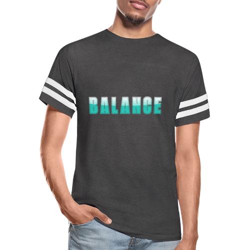 BALANCE Calm Teal Minimal Word Art Design - Men's Football Tee