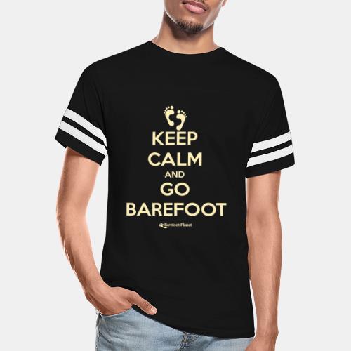 Keep Calm and Go Barefoot - Men's Football Tee