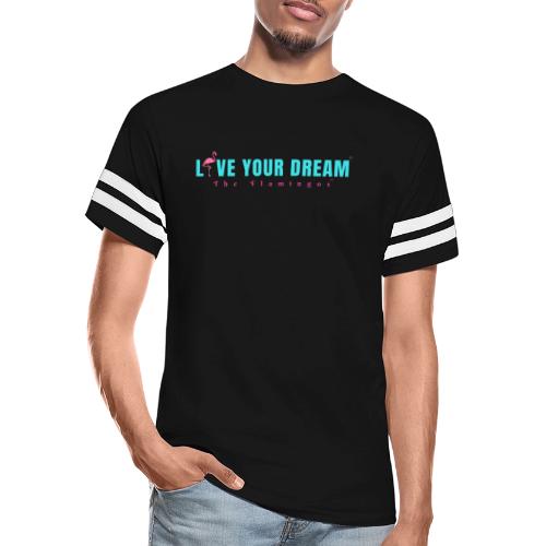 Live Your Dream w/Flamingo Bird - Men's Football Tee