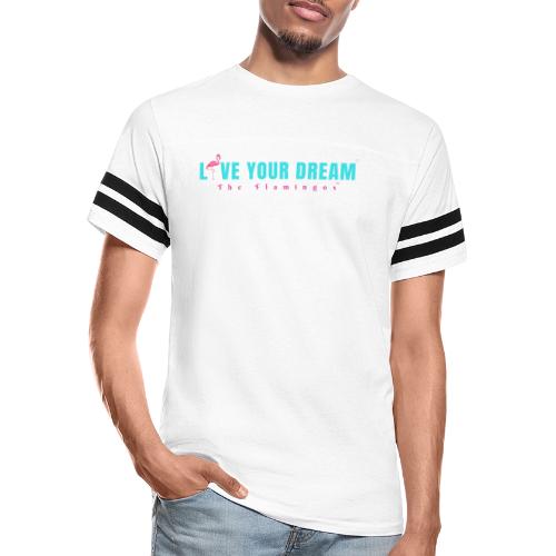 Live Your Dream w/Flamingo Bird - Men's Football Tee