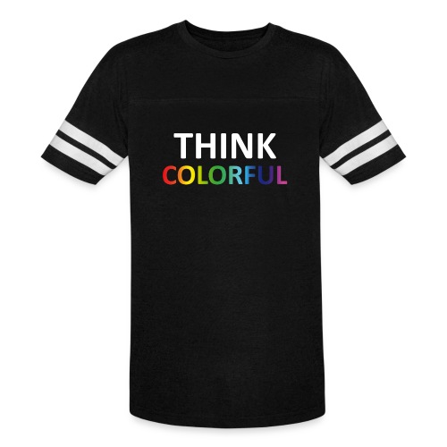 think colorful - Men's Football Tee