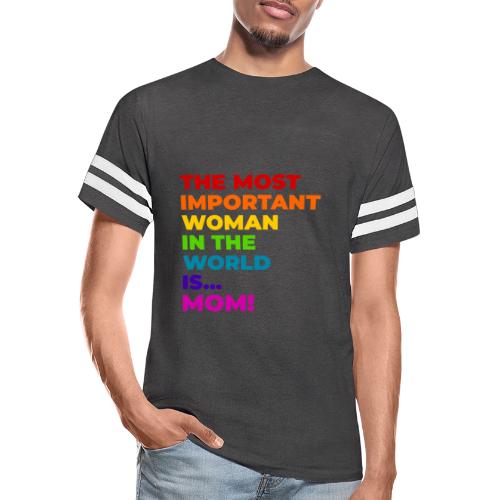 Mom: The Most Important Woman in the World - Men's Football Tee