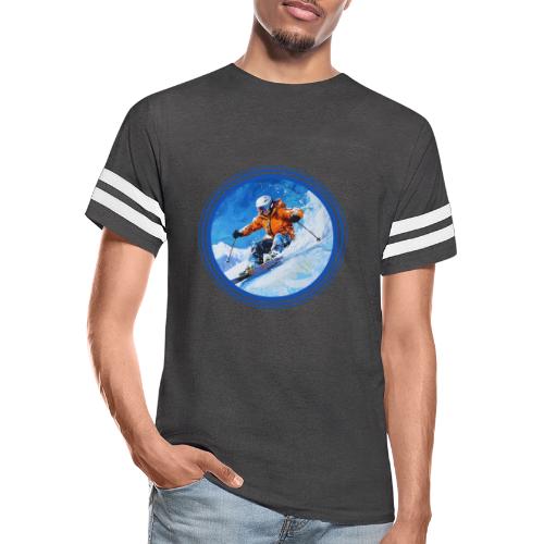 Skiing: On the Edge - Men's Football Tee