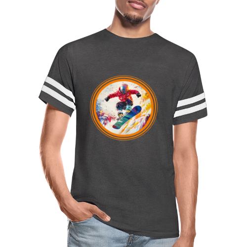 Snowboarding Horizon - Men's Football Tee