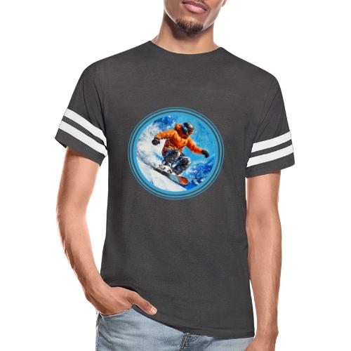 Snowboarding Motion - Men's Football Tee
