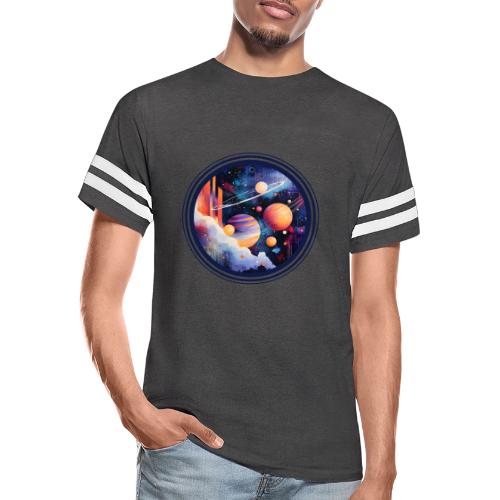 Floating Planetscape - Men's Football Tee