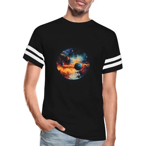 Cosmic Brush Planets - Men's Football Tee