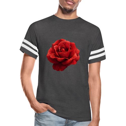 Rose: Crimson Dew Bloom - Men's Football Tee