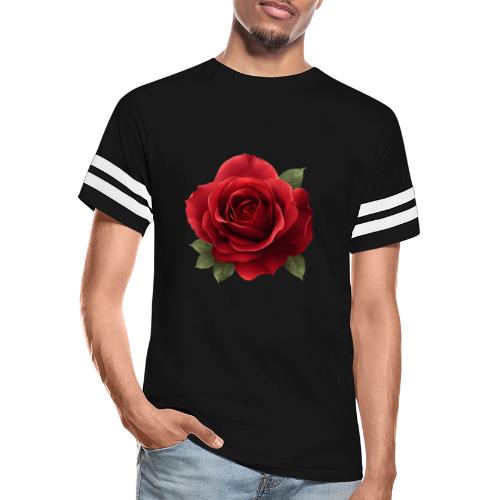 Rose: Crimson Bloom Elegance - Men's Football Tee