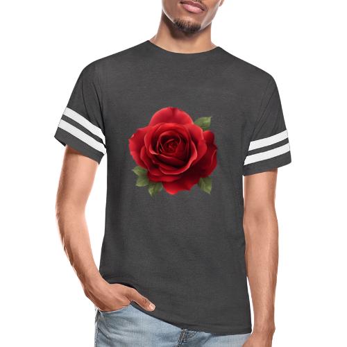Rose: Crimson Bloom Elegance - Men's Football Tee