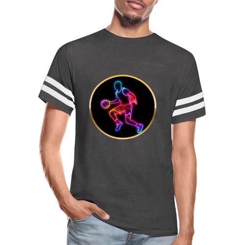 Basketball: Neon Dribble Pulse - Men's Football Tee