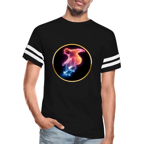 Skateboarding: Golden Trick Rider - Men's Football Tee