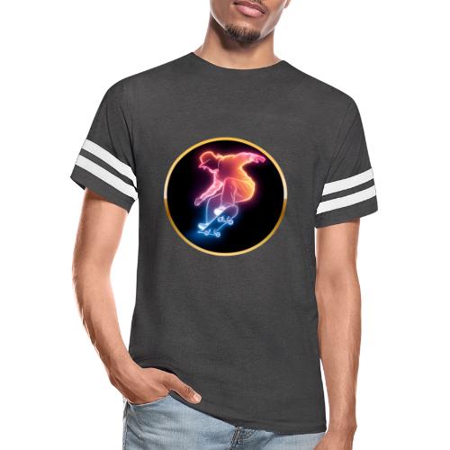 Skateboarding: Golden Trick Rider - Men's Football Tee