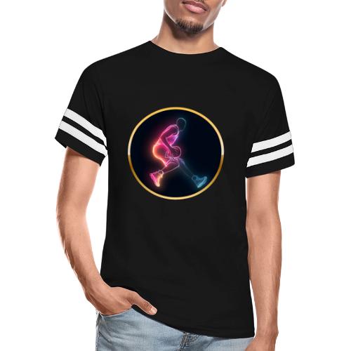 Basketball: Golden Court Glow - Men's Football Tee