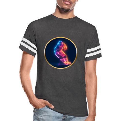 Hockey: Neon Hockey Sketch - Men's Football Tee