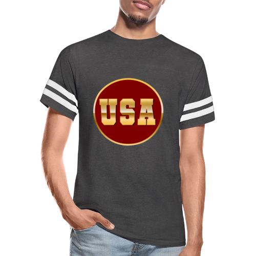 Golden USA Seal - Men's Football Tee