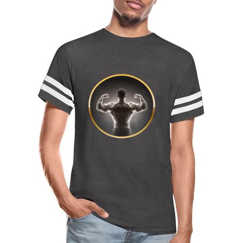 Bodybuilding: Neon Strength Frame - Men's Football Tee