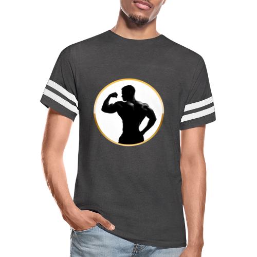 Bodybuilder: Classic Flex Emblem - Men's Football Tee