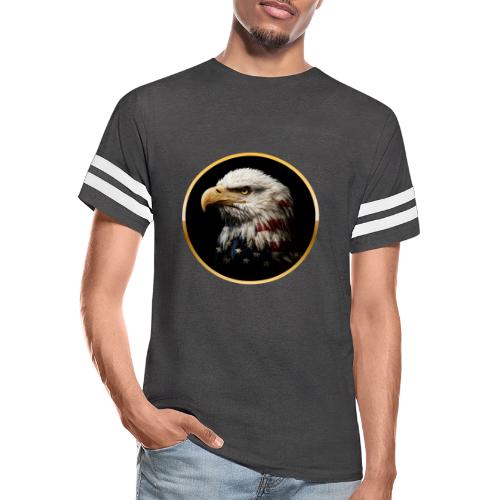 America: Golden Freedom Crest - Men's Football Tee