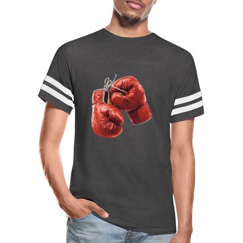 Boxing: Hanging Gloves Icon - Men's Football Tee