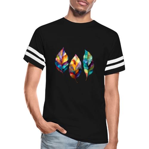 Art: Colorful Leaf Harmony - Men's Football Tee