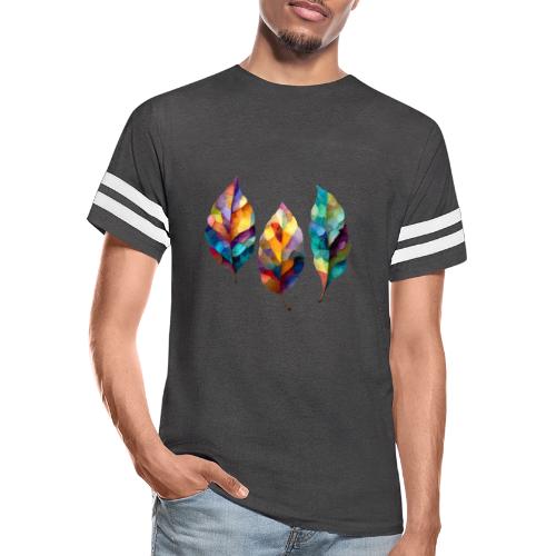 Art: Colorful Leaf Harmony - Men's Football Tee